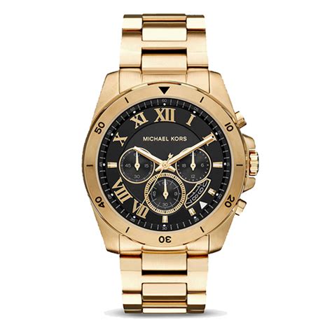 michael kors men's gold watch with black face|Michael Kors camille gold watch.